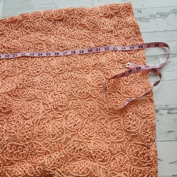 Love for Humanity Peach Colored Lace Cocktail Dress Size Large NWT - Picture 8 of 9